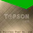 Topson textured stainless steel sheet metal company for interior wall decoration