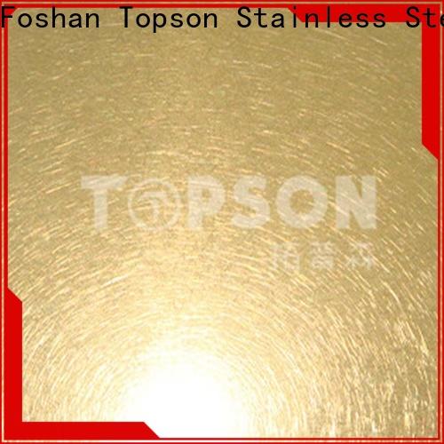 Topson Latest decorative stainless steel sheet factory for floor