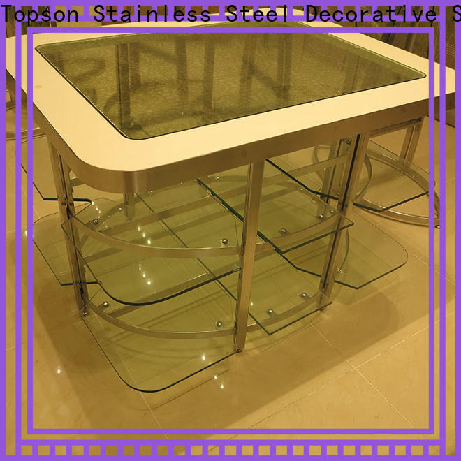 Custom patio furniture metal table metal manufacturers for hotel lobby decoration