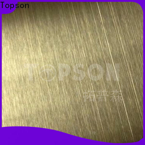 Topson material decorative stainless steel sheet Suppliers for furniture