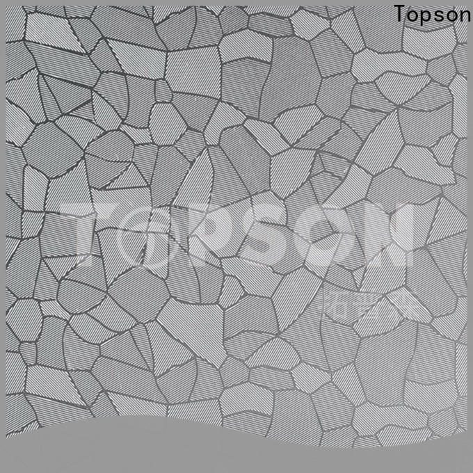 Topson finish textured stainless steel sheet metal China for furniture