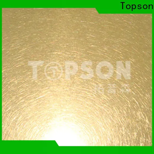 Topson antifingerprint decorative stainless steel sheet suppliers Suppliers for handrail