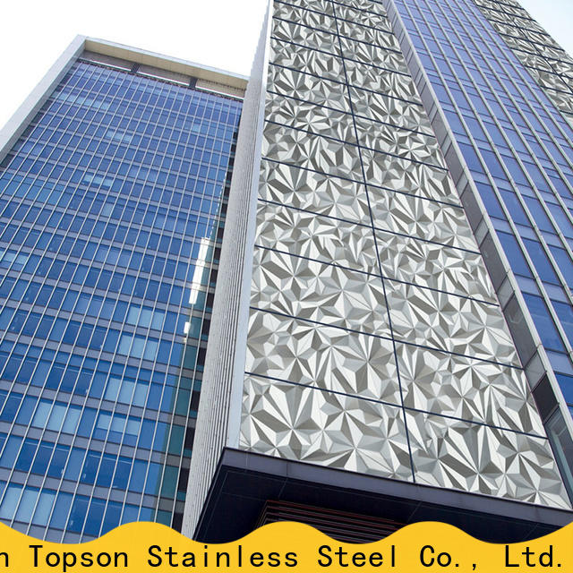 Topson stainless wall cladding profiles for business for elevator