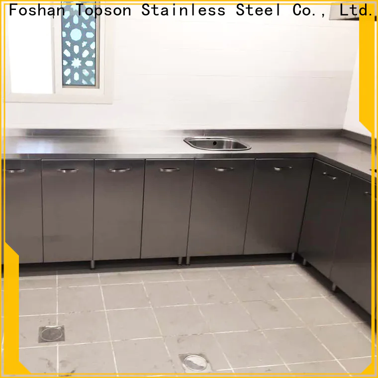 Topson cabinet commercial stainless steel cabinets company for hotel lobby decoration