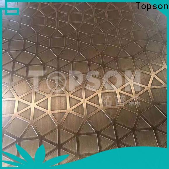 Topson colorful stainless steel sheet panels company for partition screens