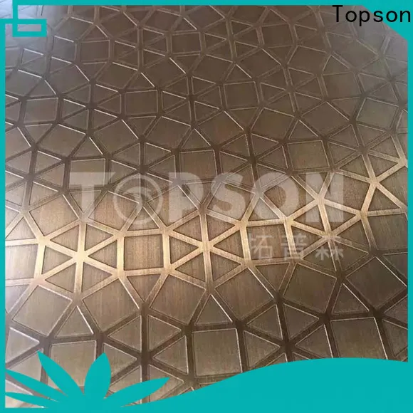 Topson colorful stainless steel sheet panels company for partition screens