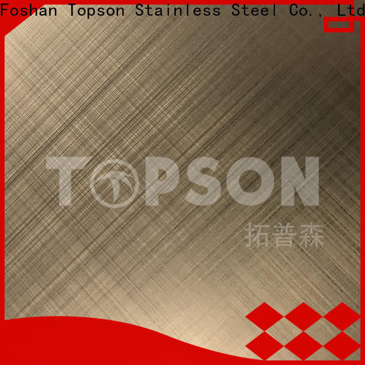 Topson mirror textured stainless steel sheet metal Suppliers for kitchen