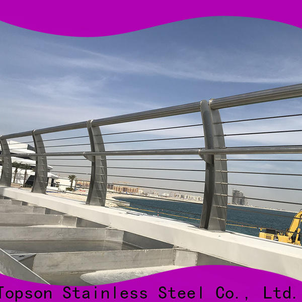 Topson High-quality stainless steel glass railing systems manufacturers for mall