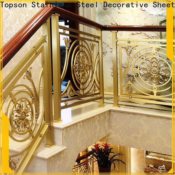 Topson high-quality stainless steel stair railing manufacturers factory for building