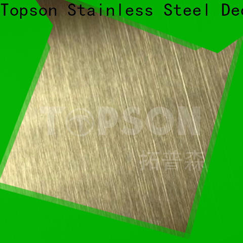 Topson stable textured stainless steel sheet metal for furniture