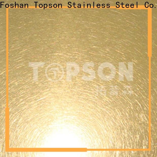 Topson coloured stainless steel sheet factory for floor