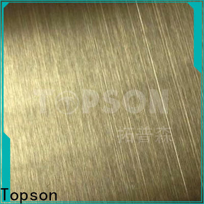 Topson sheetstainless stainless steel sheet brushed finish China for interior wall decoration