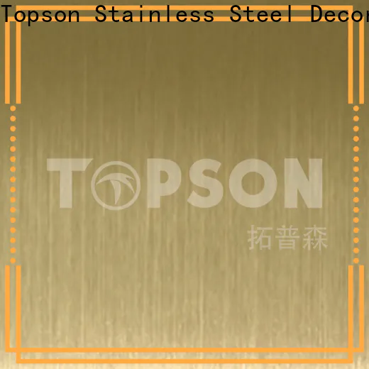 Topson Custom mirror finish stainless steel sheet for business for handrail