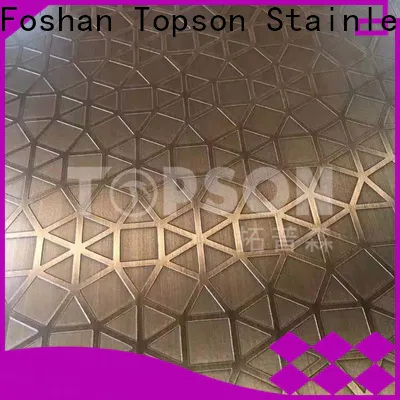 Topson stockists brushed stainless steel sheet suppliers for vanity cabinet decoration