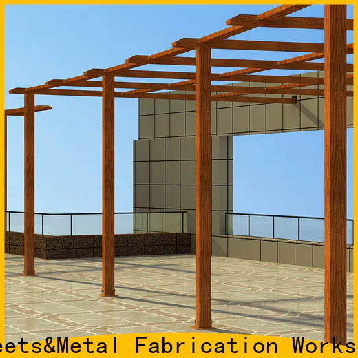 steel entry door with metal frame & metal works railing