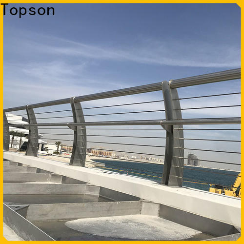 Topson popular stainless steel handrail stairs for mall