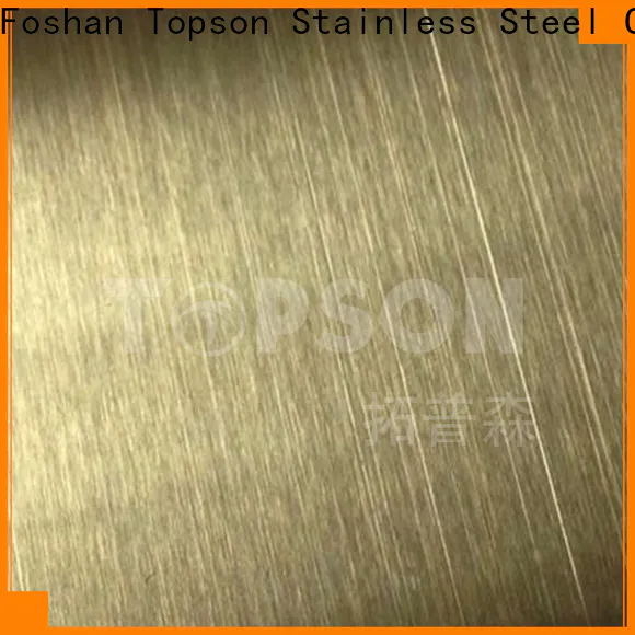 Topson sheetdecorative mirror stainless steel sheet suppliers China for floor
