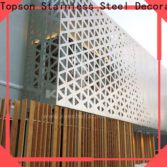 Topson outdoor metal screen Suppliers for building faced