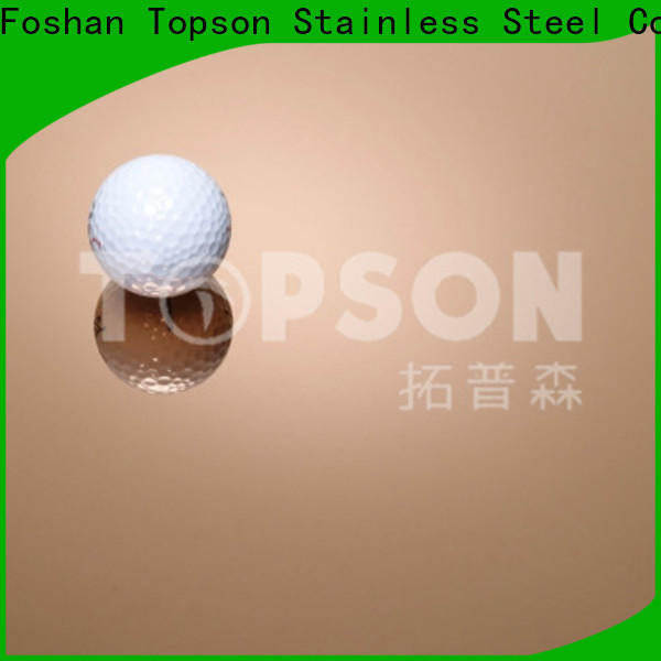 Topson cross mirror finish stainless steel sheet company for kitchen
