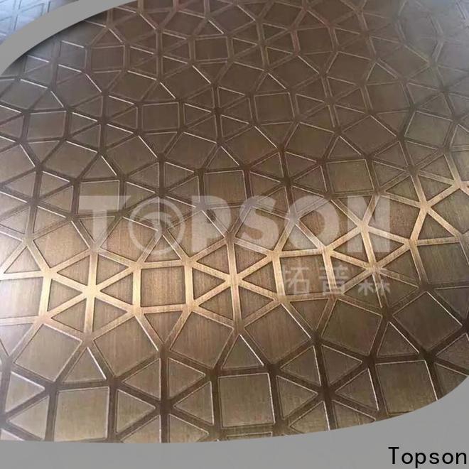 Topson Latest stainless steel sheet suppliers company for partition screens