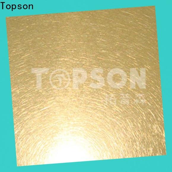 Topson embossed buy stainless steel sheet metal for business for furniture