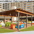 New curved metal pergola fixed Supply for park