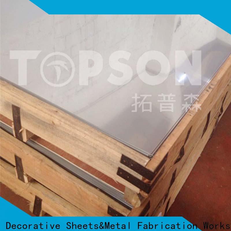 Topson magnificent stainless sheet metal for sale company for floor