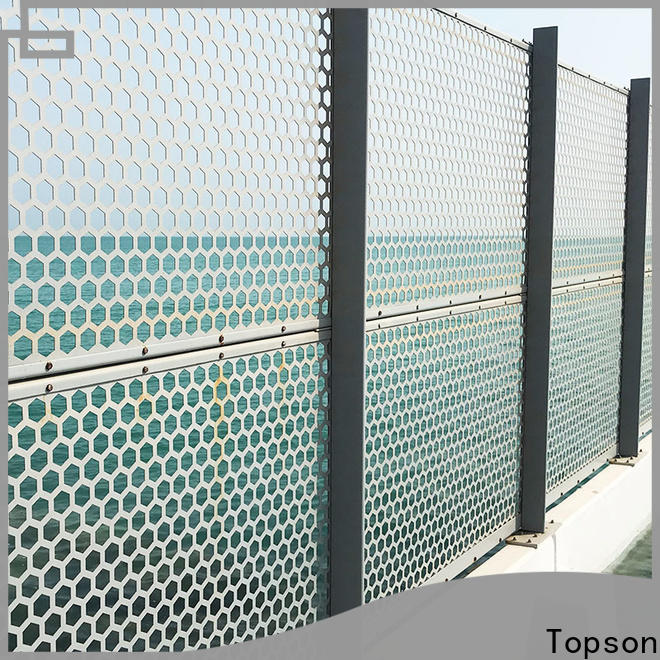 Topson Wholesale outdoor metal screens company for building faced