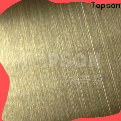 Topson Top brushed stainless steel sheet Supply for handrail
