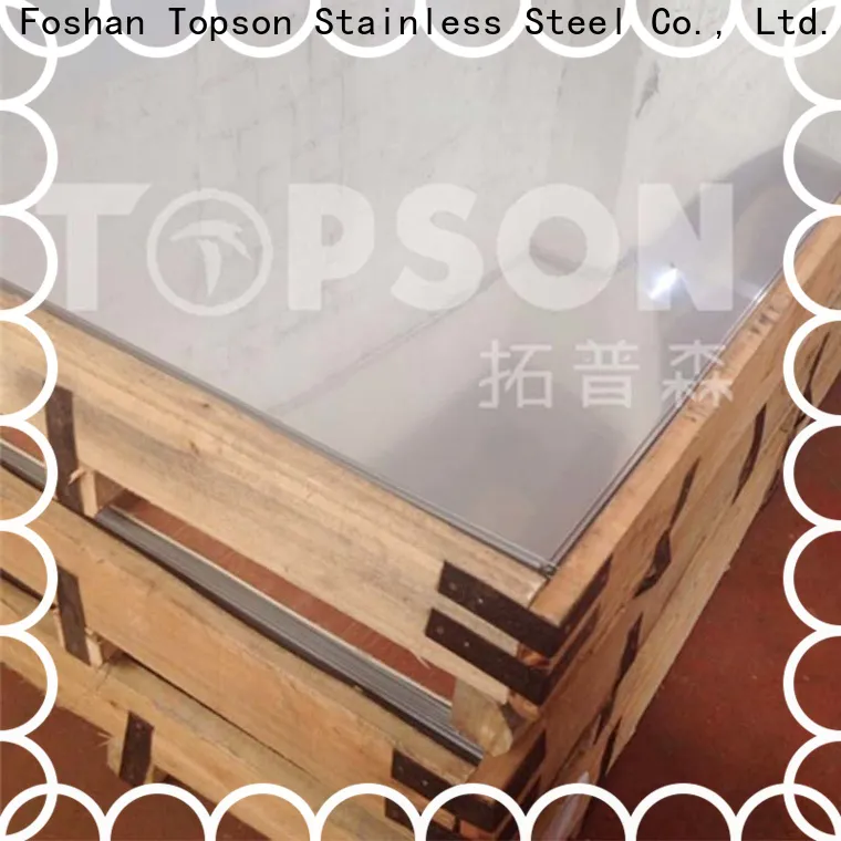 Topson colorful black stainless steel sheet metal factory for floor