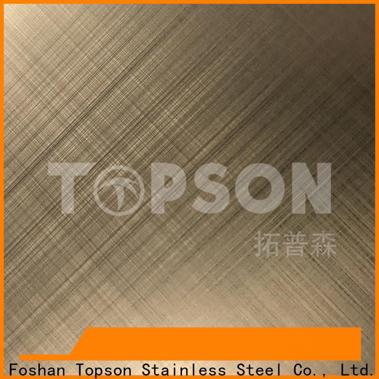 Topson stable stainless steel brushed finish types for business for interior wall decoration
