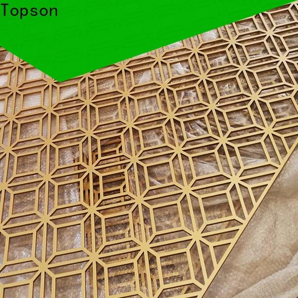Topson partitionmetal perforated wood screen for business for curtail wall