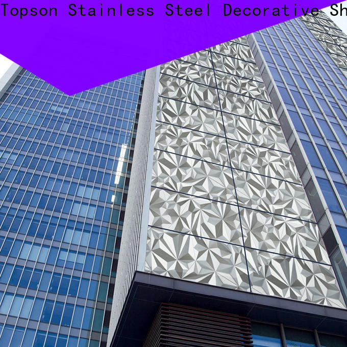 Topson elevator stainless steel column cladding manufacturers for lift