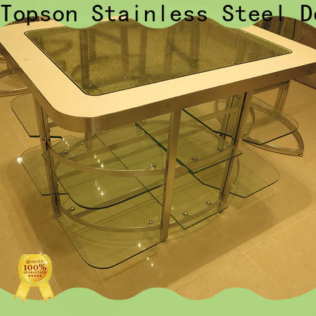high-quality colorful metal outdoor furniture glass company for interior
