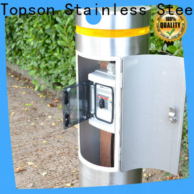 Topson pipe security bollards suppliers factory for hotel