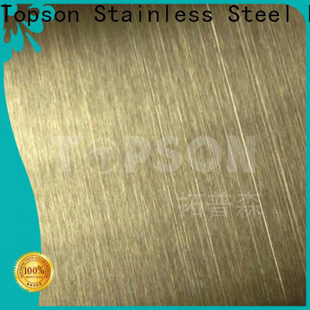 Topson bead blasted stainless steel Supply for interior wall decoration