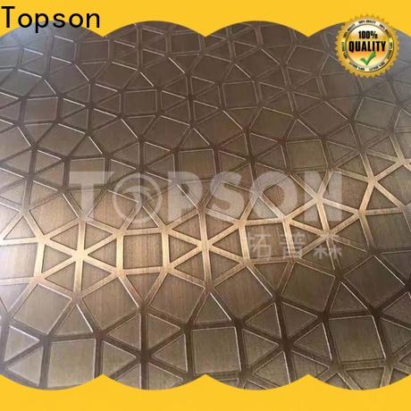 Topson blasted bead blast finish stainless steel factory for vanity cabinet decoration