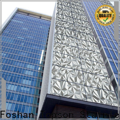 Topson Custom stainless steel column cladding manufacturers for shopping mall