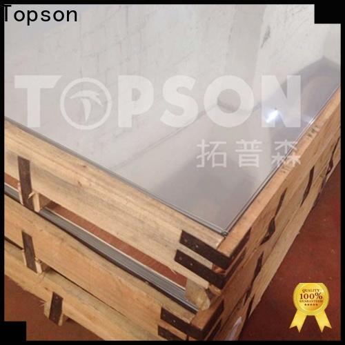 Topson raw polished stainless steel sheet price Suppliers for kitchen