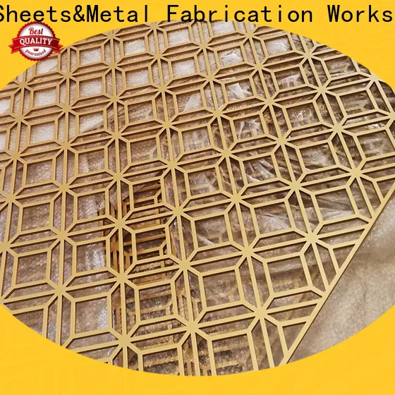 Custom metal works fabrication perforated factory for building faced
