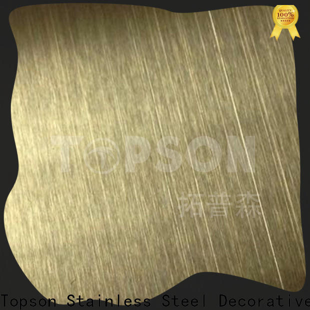 Topson mirror stainless steel sheet suppliers company for furniture