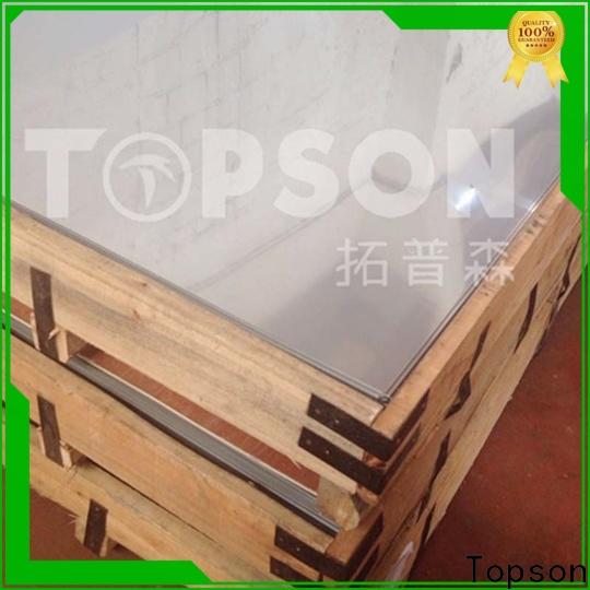 Topson metal stainless steel brushed finish types for interior wall decoration