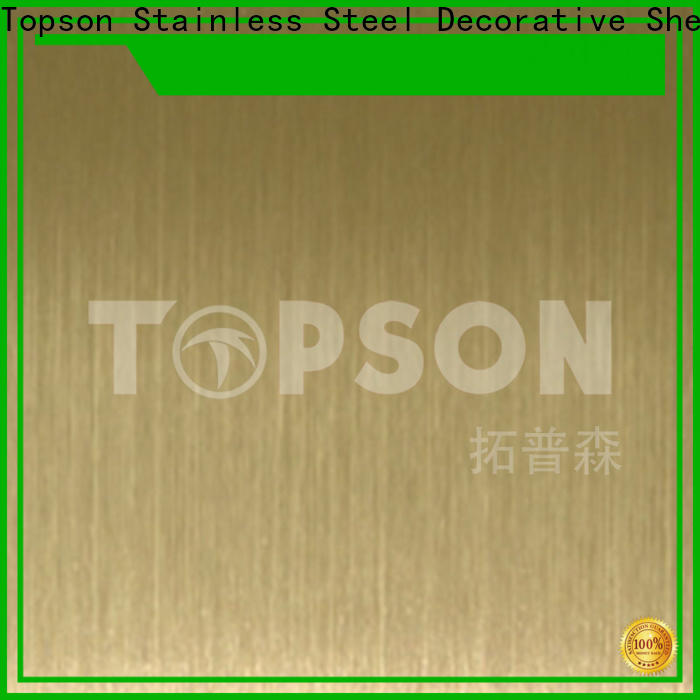 Topson vibration stainless steel sheet metal cost company for elevator for escalator decoration