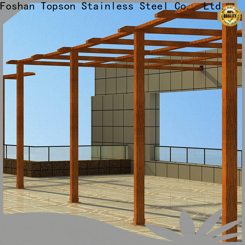 Topson pergolaaluminum sheet metal work company China for resort
