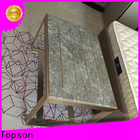 Topson black steel patio table Suppliers for hotel lobby decoration