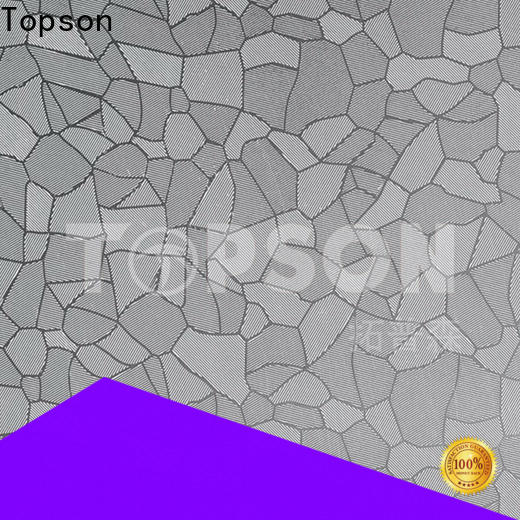 Topson cross embossed stainless steel sheet Supply for elevator for escalator decoration