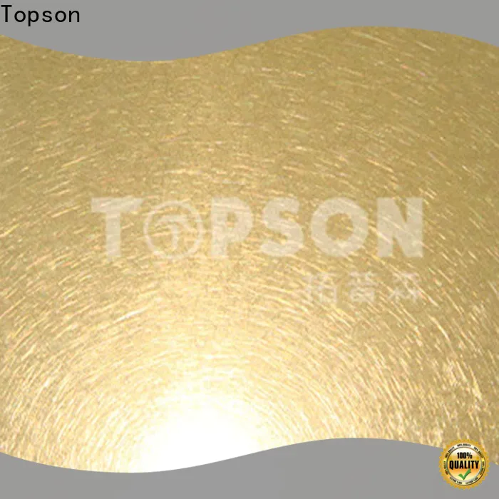 Topson vibration patterned stainless steel sheet supplier Suppliers for partition screens