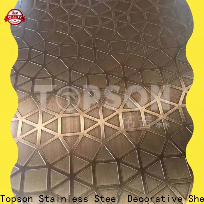 Topson decorative mild steel sheet specifications factory for kitchen