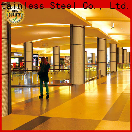 Topson elevator stainless steel wall cladding sheets factory for shopping mall