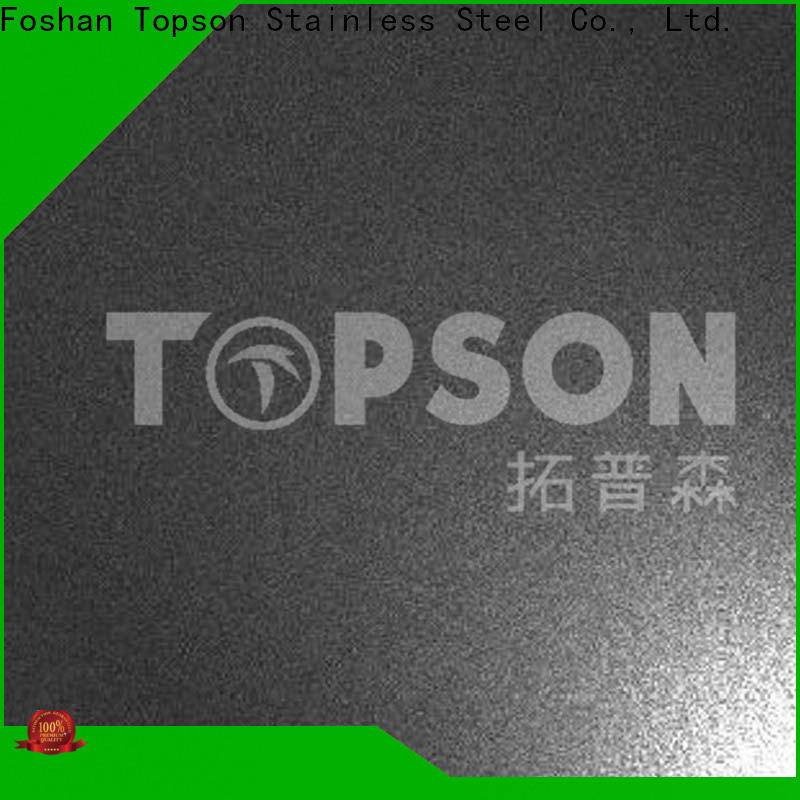 Topson stable brushed stainless steel plate manufacturers for handrail